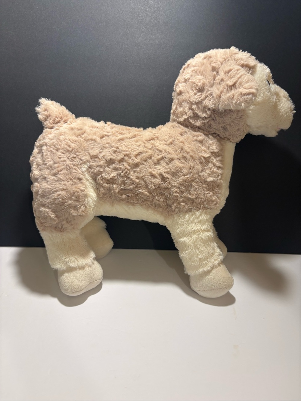 Lamb Sheep Plush Stuffed Animal, Beige & White, 13 in, Any Occasion Gift